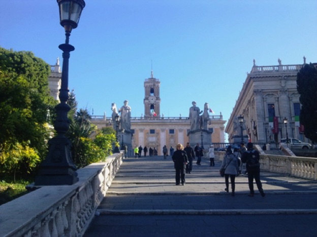 The Spanish steps.